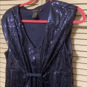 Sapphire Blue Sequin Dress